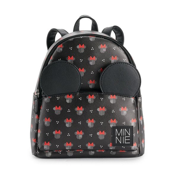 Disney's Minnie Mouse Print Backpack with 3D Ears by Danielle Nicole - Picture 1 of 4